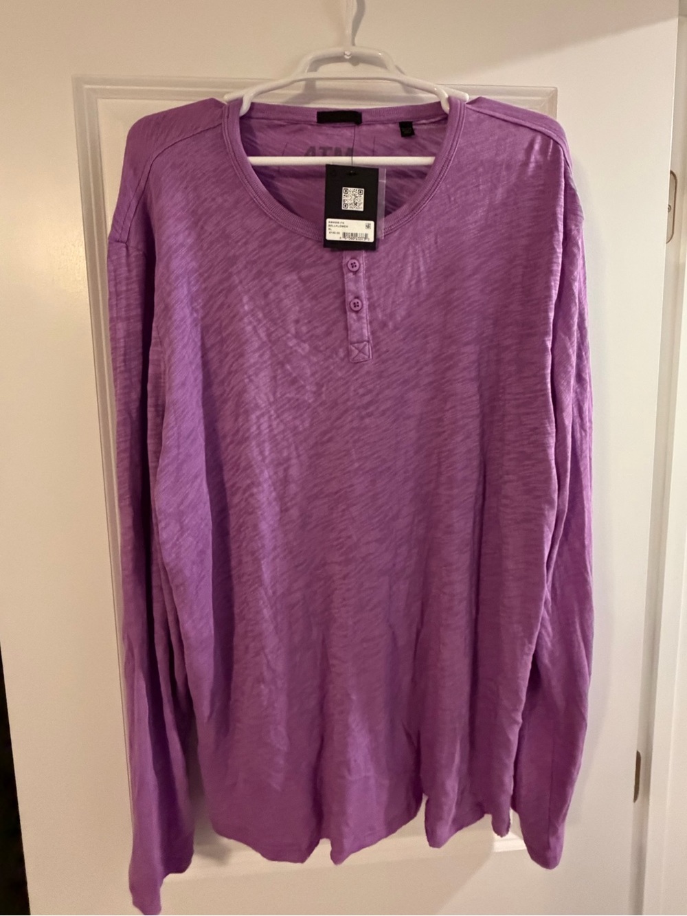 Men’s ATM purple long sleeve shirt size XL
